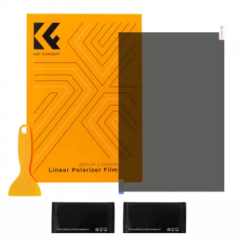 K&F Concept pellicola polarizzatrice 300x200mm (30x20cm) con accessori KF31.074