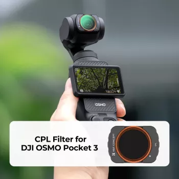 K&F Concept filtro polarizzatore circolare CPL HD MRC 12 strati per DJI Osmo Pocket 3 (KF01.2532)