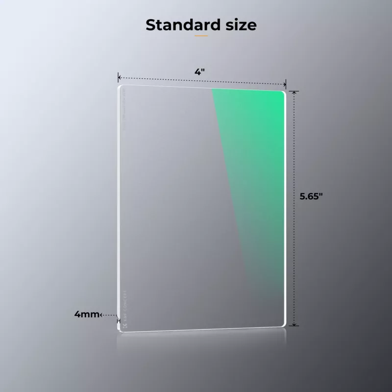 K&F Concept Black Diffusion 1/8 filtro 4x5.65 inch per Matte Box