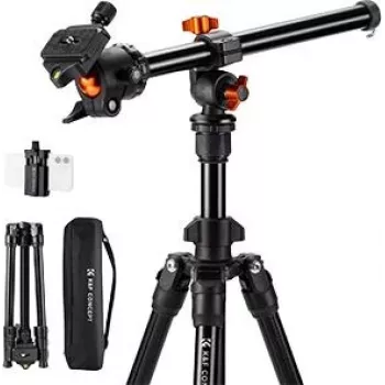 K&F Concept KF09.101V6 treppiede con braccio orientabile nero
