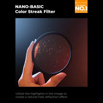 K&F Concept Nano-B MRC Filtro Starlight Glare Rainbow Flare 49mm