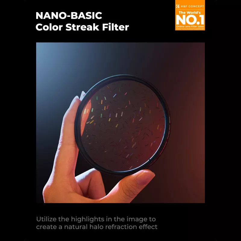 K&F Concept Nano-B MRC Filtro Rainbow Flare Streak 52mm