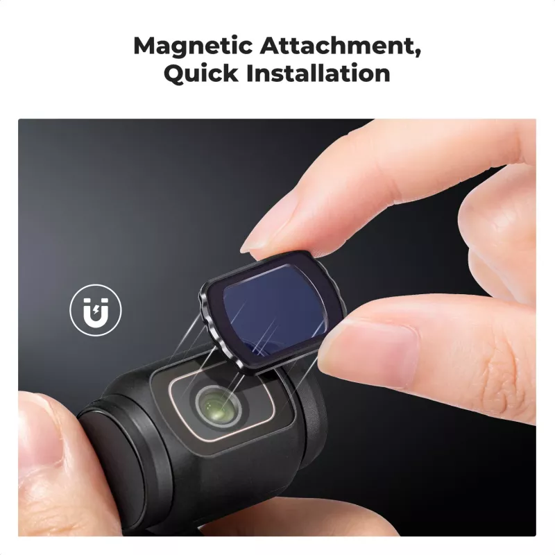 K&F Concept Filtro Notturno Light Pollution Cut Magnetico per DJI Osmo Pocket 3 (KF01.2702)