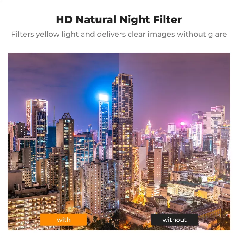 K&F Concept Filtro Notturno Light Pollution Cut Magnetico per DJI Osmo Pocket 3 (KF01.2702)