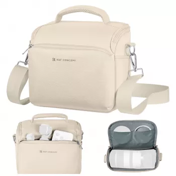 K&F Concept KF13.179V3 Sling Bag per DSLR, fotocamere mirrorless, drone, gimbal - Beige