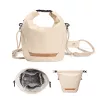 K&F Concept Borsa crossbody sling 5L beige per fotocamera e smartphone