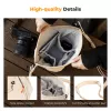 K&F Concept Borsa crossbody sling 5L beige per fotocamera e smartphone