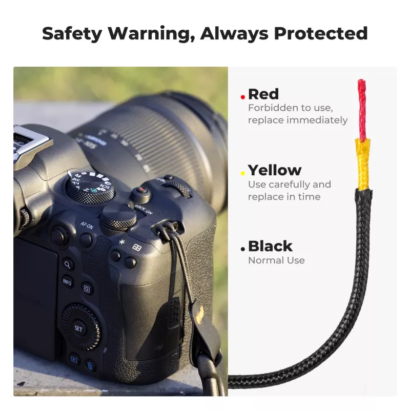 KF Tracolla in neoprene per collo e spalla per fotocamere DSLR e mirrorless (Canon, Nikon, Sony) - nera