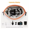 K&F Concept Borsa crossbody sling 5L arancione per fotocamera e smartphone