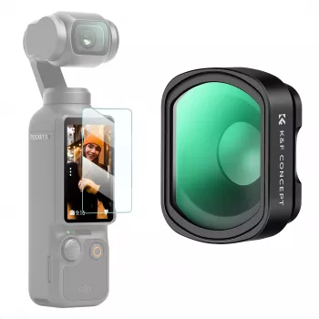 KF Filtro macro per obiettivo 10x magnetico 2-in-1 protezione schermo per DJI Osmo Pocket 3 / 4