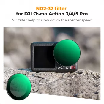 K&F Concept Serie Nano-X Filtro ND variabile ND2-ND32 per DJI Osmo Action 3/4/5 Pro