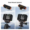 Supporto magnetico a sgancio rapido KF per GoPro e vite 1/4 di pollice, per Insta360 Go Ultra, nero