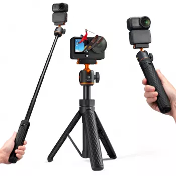 Mini treppiede selfie stick 65 cm testa 360° per DJI Osmo Nano / Action 6 / Kf09.181