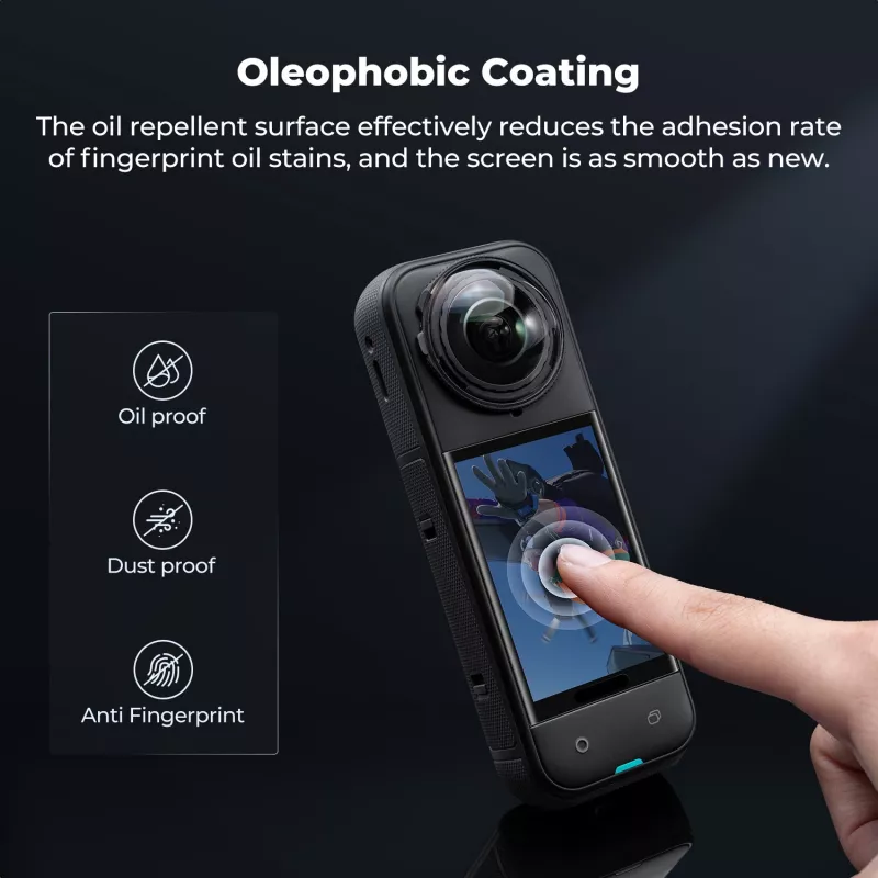 3x vetro temperato protezione schermo per Insta360 X4 / X5 - KF31.184