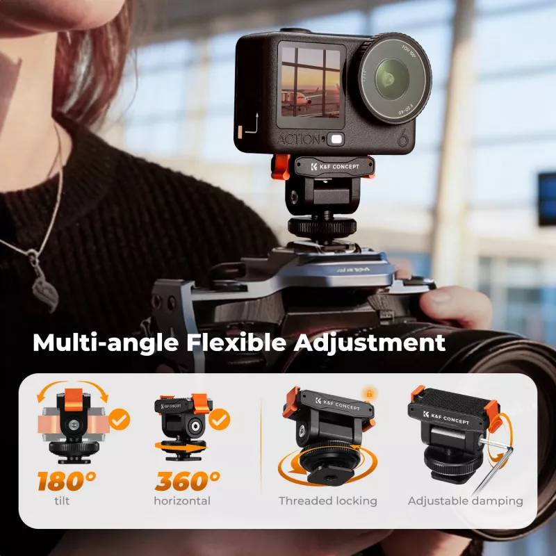 Supporto magnetico a sgancio rapido per DJI Osmo Action 6 / Nano / filettatura 1/4