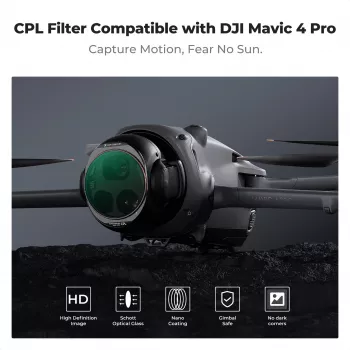 K&F Concept Nano-X 8K HD filtro CPL per DJI Mavic 4 Pro (KF01.2071V1)