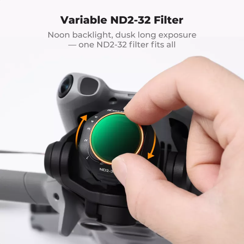 KF filtro ND variabile ND2-ND32 per drone DJI Mini 5 Pro, vetro AGC