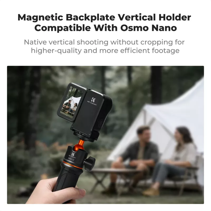 KF Concept KF12.0050 Adattatore magnetico per montaggio verticale con filettatura da 1/4 di pollice per DJI Osmo Nano / Xtra Atto