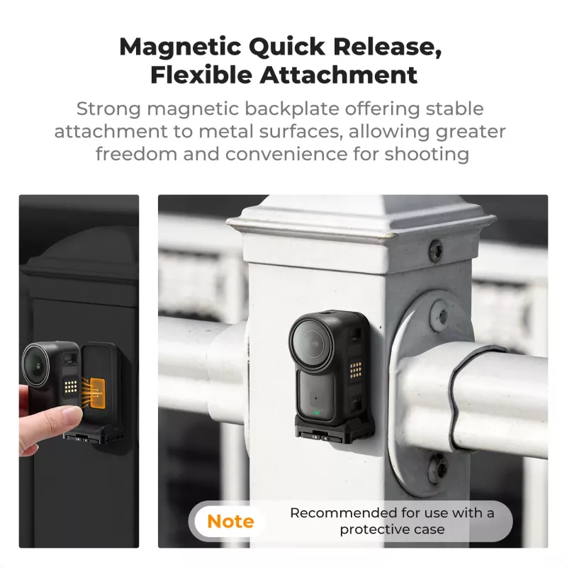 KF Concept KF12.0050 Adattatore magnetico per montaggio verticale con filettatura da 1/4 di pollice per DJI Osmo Nano / Xtra Atto