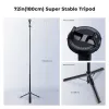 K&F Concept X97-C Selfie Stick Treppiede 180 cm con supporto magnetico MagSafe e telecomando Bluetooth (nero)