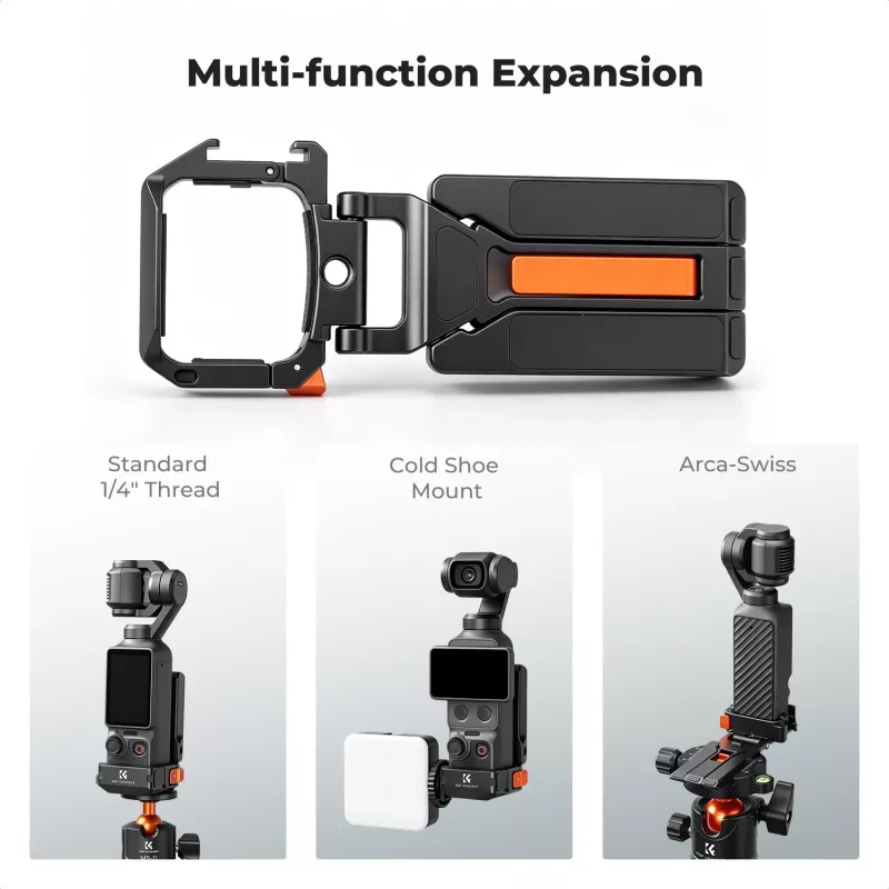 KF KF20.0022 Custodia magnetica e supporto per treppiede per DJI Osmo Pocket 3 / 4