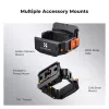 KF Mount Adapter Cornice protettiva per DJI Osmo Pocket 3 / 4 con supporto GoPro e filettatura treppiede da 1/4 di pollice - nero