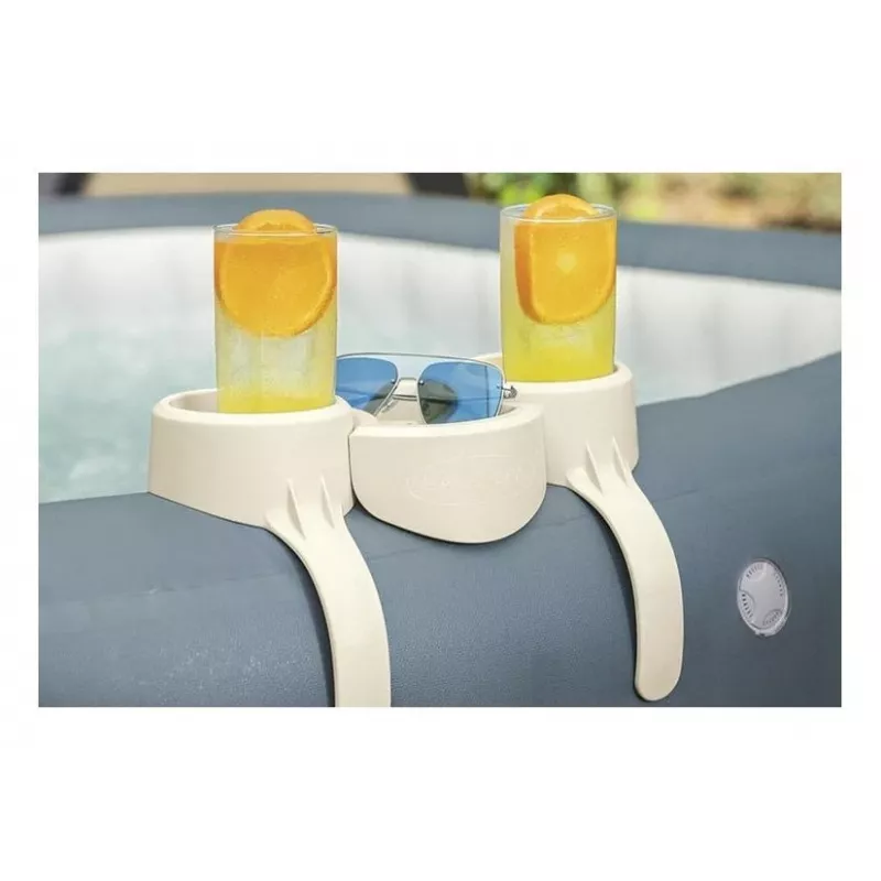 Bestway Flowclear Portabicchieri per piscina confezione da 2 grigio/blu
