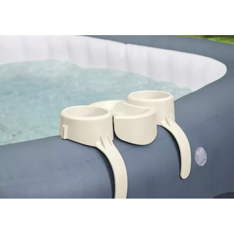 Bestway Flowclear Portabicchieri per piscina confezione da 2 grigio/blu