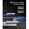 ORICO AXM2-G2-V1 Case SSD M.2 NVMe USB-C/USB-A 10Gbps - grigio