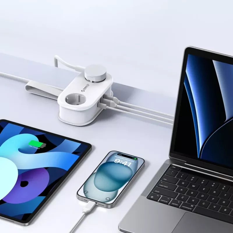 ORICO AP3 Ciabatta GaN 20W 5-in-1 2x AC + 2x USB-A + 1x USB-C - bianco