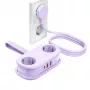 ORICO AP3 Ciabatta GaN 20W 5-in-1, 2x AC + 2x USB-A + 1x USB-C, viola, cavo 1,5m