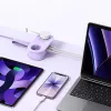 ORICO AP3 Ciabatta GaN 20W 5-in-1, 2x AC + 2x USB-A + 1x USB-C, viola, cavo 1,5m
