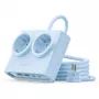 ORICO PDC25 25W ciabatta multipresa da tavolo 6-in-1 con 2 prese AC, 2 porte USB-A e 2 porte USB-C - blu