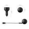 ORICO Dual Stretch 60W caricabatterie da auto USB-C con due cavi retrattili USB-C + Lightning - nero