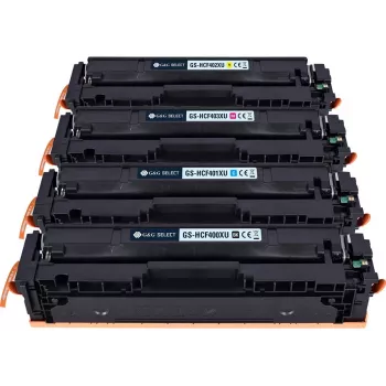 G&G Select XL toner sostitutivo per HP 201X / Canon 045H confezione da 4 (nero, ciano, magenta, giallo)