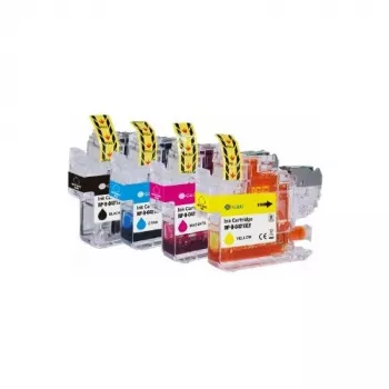 G&G cartucce d'inchiostro confezione da 4 per Brother LC421XLVAL BK/C/M/Y (20554)