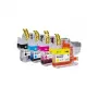 G&G cartucce d'inchiostro confezione da 4 per Brother LC421XLVAL BK/C/M/Y (20554)