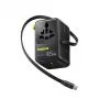 Baseus PicoGo AG11 45W adattatore da viaggio universale 6-in-1 con cavo USB-C retrattile - nero