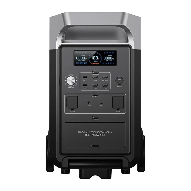 FOSSIBOT F3600 Pro 3600W stazione di alimentazione portatile (nero)
