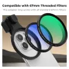 K&F Concept Clip filtro per smartphone 67mm nero