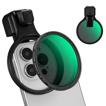K&F Concept KF15.0026 Filtro ND variabile ND2-ND32 67mm Clip-On per smartphone