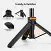 KF Mini treppiede e selfie stick 65 cm testa a 360° porta telefono KF09.180S1 nero