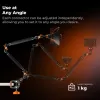 K&F Concept Magic Arm 22 pollici + Super Clamp Crab Clamp 1/4 3/8 KF31.201