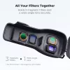 KF Custodia protettiva in PC rigido per DJI Osmo Pocket 3/4 con cinturino - nero