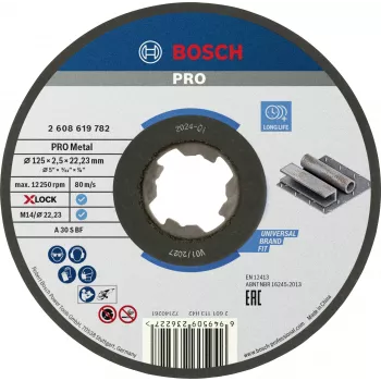 Bosch Standard for Metal X-LOCK Disco da taglio 125 mm (2608619782)