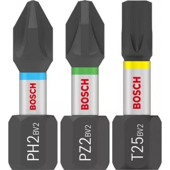 Bosch set inserti per avvitatore PRO Impact PH2 PZ2 T20 T25 T30 x5 25 pezzi (2608521U63)