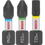 Bosch set inserti per avvitatore PRO Impact PH2 PZ2 T20 T25 T30 x5 25 pezzi (2608521U63)