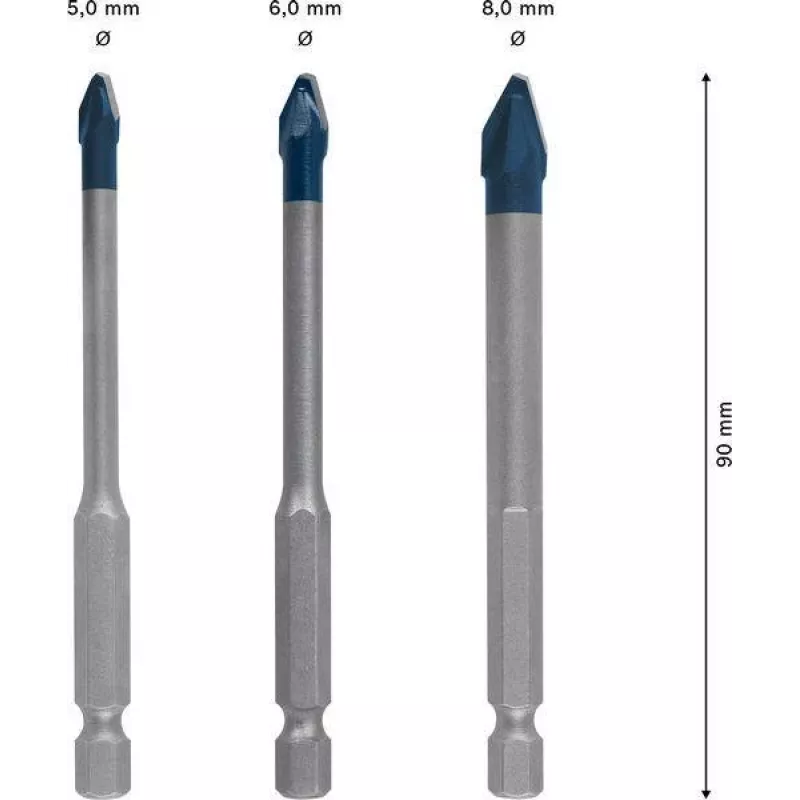 Bosch 2608902312 punta HardCeramic 6 mm Expert HEX-9