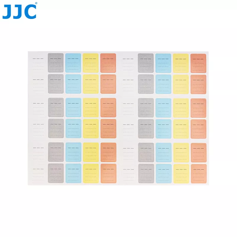 JJC 120 etichette adesive per schede di memoria SD MicroSD CF XQD