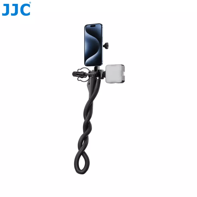 JJC TP-FT3 treppiede flessibile, monopiede e braccio con supporto MagSafe per smartphone e GoPro